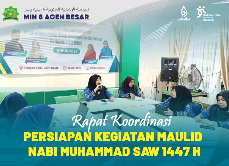 Rapat Koordinasi Persiapan Peringatan Maulid Nabi Muhammad SAW 1447 H