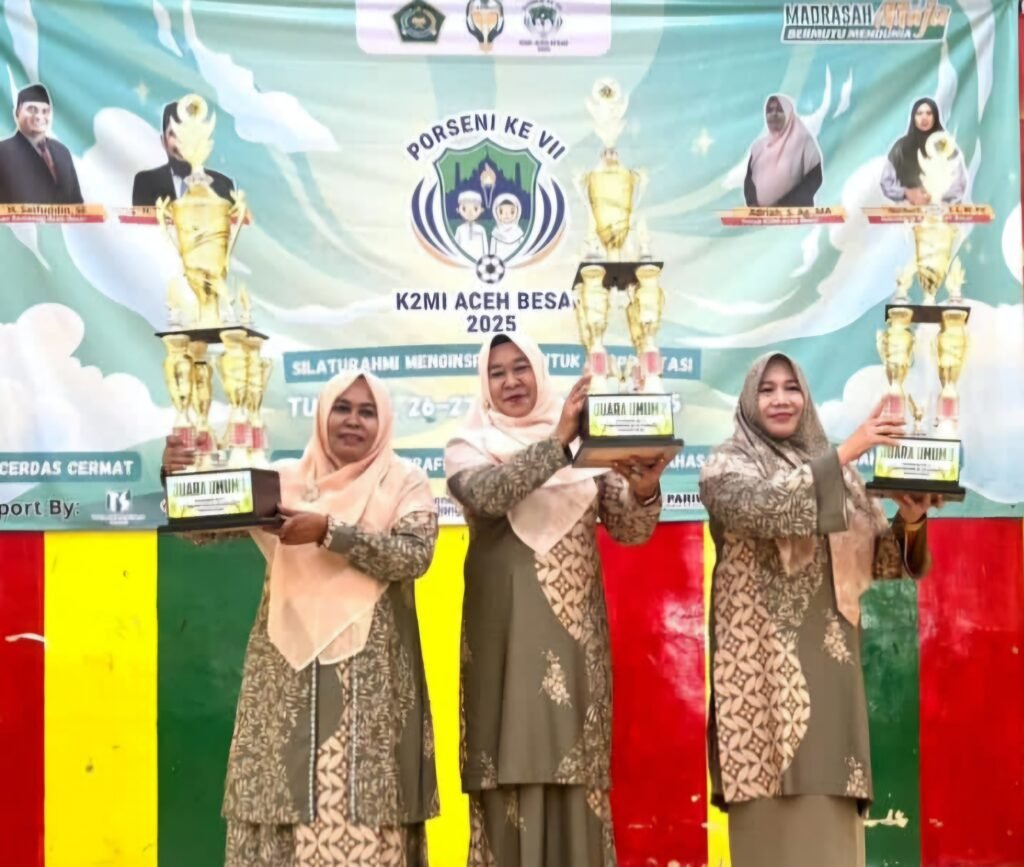 K2M MI Aceh Besar Sukses Gelar PORSENI Ke-VII: MIN 20 Raih Juara Umum, Disusul MIN 27 dan MIN 8
