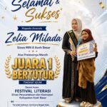 Zelia Milada Harumkan MIN 8 Aceh Besar, Raih Juara I Lomba Bertutur Tingkat SD/MI pada Festival Literasi Aceh Besar