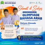 Siswa MIN 8 Aceh Besar Torehkan Prestasi Gemilang pada Olimpiade Bahasa Arab 2026 Tingkat Kabupaten Aceh Besar